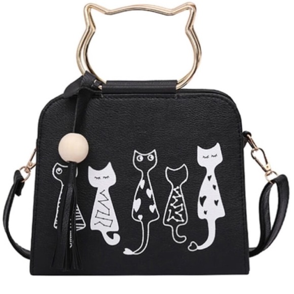 Handbags - 💐JUST IN! NWT Black Kitty Mini Shoulder Bag